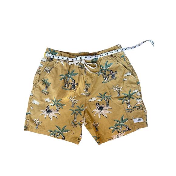 Banks Journal Hula Girl Swim Trunks Size 36 Aloha Island Print Board Shorts - Picture 3 of 6
